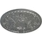 Ekena Millwork Tristan Ceiling Medallion (Fits Canopies up to 5 1/2"), Hand-Painted Silver, 26"OD x 3"P CM26TNSLS - alternate 3